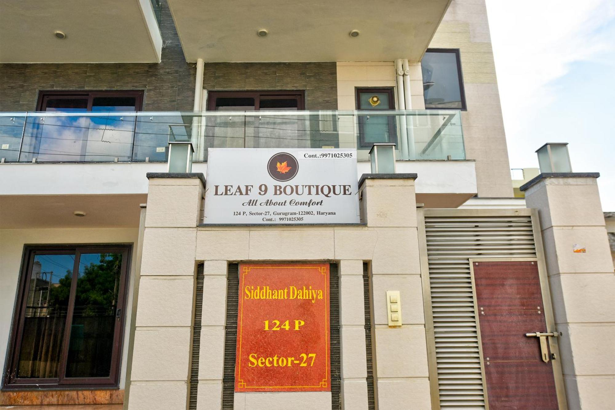 Hotel Leaf 9 Boutique, Near Golf Course Road And Galleria Market Ґурґаон Екстер'єр фото