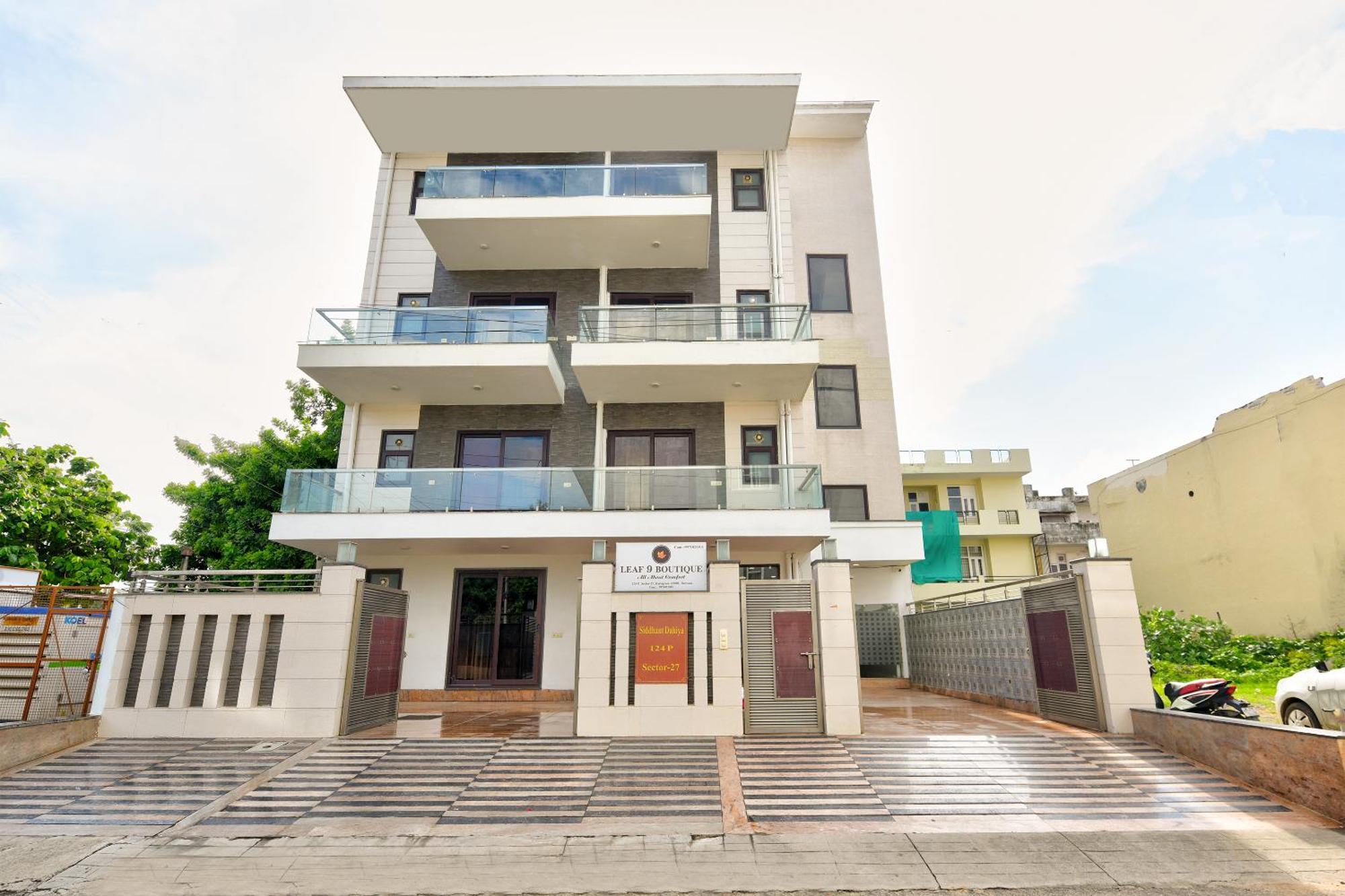 Hotel Leaf 9 Boutique, Near Golf Course Road And Galleria Market Ґурґаон Екстер'єр фото